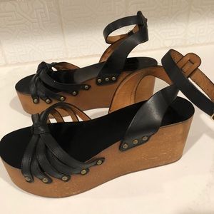 ÉTOILE ISABEL MARANT wooden platform wedges